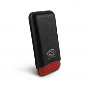 PARTAGAS series adjustable cigar case, gold logo